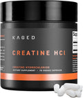 Kaged Creatine HCl Capsules | 7X Concentrated vs Mono | Muscle Building & Recovery | High Absorption | No Bloating | Creatine for Men & Women | Vegan, Gluten Free | Unflavored | 75 Servings