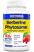 Enzymedica Berberine Phytosome High Bioavailability Formula, 60 Caps | Enhanced Absorption for Superior Berberine Delivery