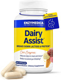Enzymedica DairyAssist, Support for Milk & Dairy Digestion, 30 Caps