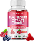 Calm Magnesium Gummies 300 mg per Serving of Magnesium Citrate | Relaxation, Muscle, Bone, & Energy Support | Raspberry Flavor | 60 Chewable Magnesium
