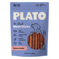 Plato Meat Sticks Salmon Dog Treats, Air-Dried High-Protein Soft Chews with Omega Fish Oil (EPA & DHA), 10 oz