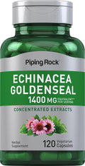 Piping Rock Echinacea Goldenseal Capsules | 120 Count | Concentrated Extract Supplement | Vegetarian, Non-GMO & Gluten Free Formula