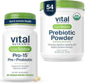 Hyperbiotics Vital Nutrients Gut Support Bundle – Pro-15 Prebiotics + Probiotics (60 Time Release Pearls) & Organic Prebiotic Fiber Powder (54 Servings) for Gut, Digestive, & Immune Health Support