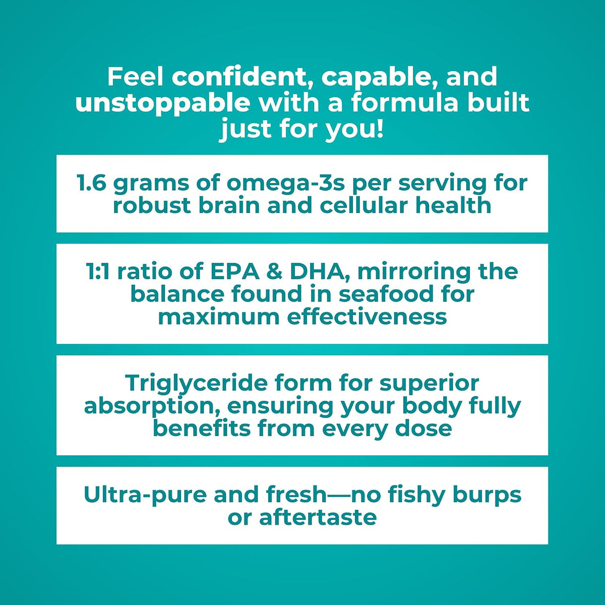 Reignite Wellness by JJ Virgin | Omega Plus | High-Dose Fish Oil Supplement | Supports Cardiovascular System & Joints | EPA & DHA Promotes Memory, Focus & Healthy Response to Stress | 60 Softgels