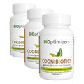 BIOptimizers Cognibiotics Probiotic Brain Supplement - Helps Support Mood, Better Focus, Memory, Mental Clarity - 60 Capsules