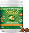 Cat & Dog Supplement for Eye Support - Chewable Vision Vitamins Supplements for Large and Small Pets Care with Lutein, Omega-3 Fatty Acids, Grape Seed Extract & Antioxidants