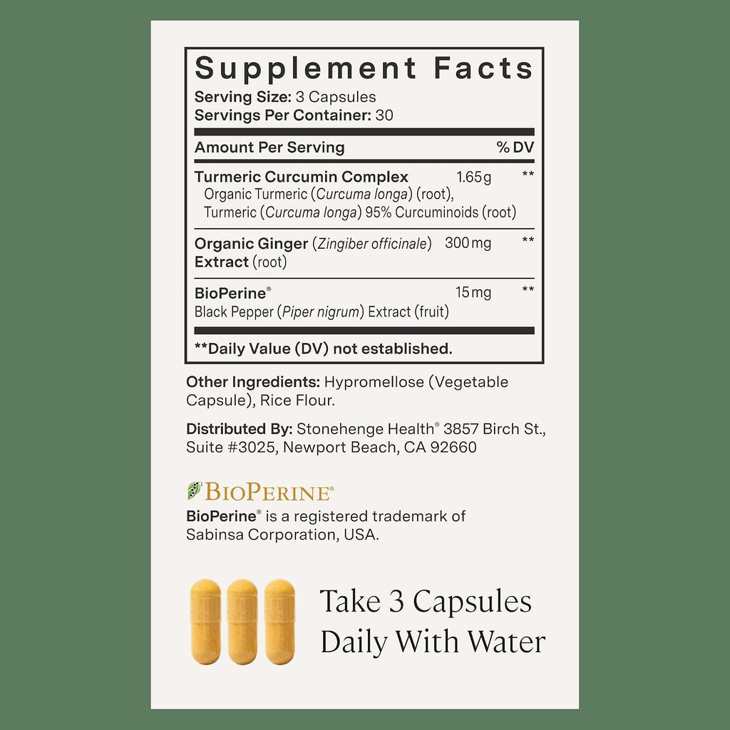 Stonehenge Health Dynamic Nerve + Dynamic Turmeric Bundle Supplements to Support Comfort, Tingling, Numbness, Burning