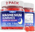 180 Count | Magnesium Gummies for Women & Men, Support Calm, Restful Sleep & Muscle Health, Sugar Free, Vegan, Non-GMO, Raspberry Flavor