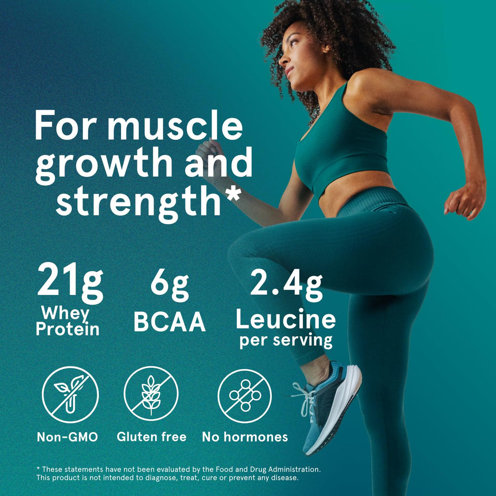 Puori Whey Protein Powder, Bourbon Vanilla - PW1 Pasture-Raised, Grass-Fed Whey Protein Powder Drink Mix containing BCAA Amino Acids - Post-Workout Supplement for Muscle Gain & Recovery - 30 Servings