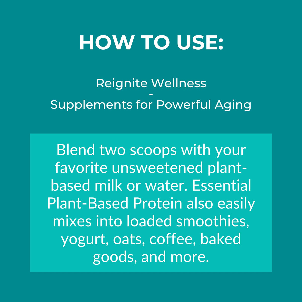 Reignite Wellness by JJ Virgin | Vanilla Plant-Based All-in-One Shake | New & Improved Formula Plant Protein Powder, Vitamins, Minerals, Greens & Aminos | 20g of Plant Protein | 30 Servings
