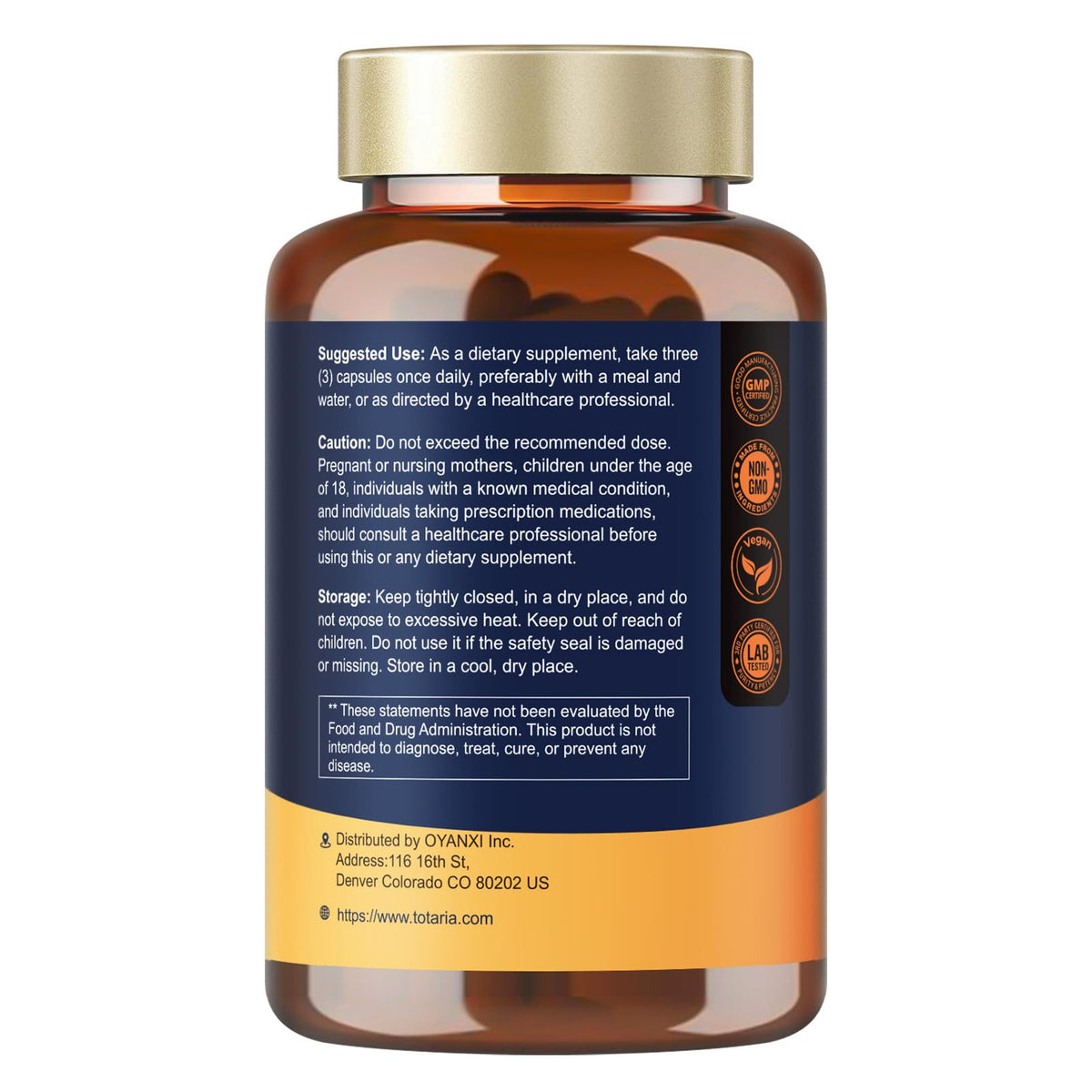 Totaria R Alpha Lipoic Acid 600mg - Stabilized ALA Supplement for Neuropathy Support Capsules, Nerve Health, Nervous System and Antioxidant, Non-GMO, Gluten Free, Vegan Safe 120 Counts