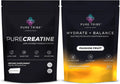 PureCreatine Micronized Creatine Monohydrate Powered by Creavitalis – Hydrate + Balance Electrolytes Powder Packets for Energy, Recovery, & Hydration – Vegan & Sugar-Free