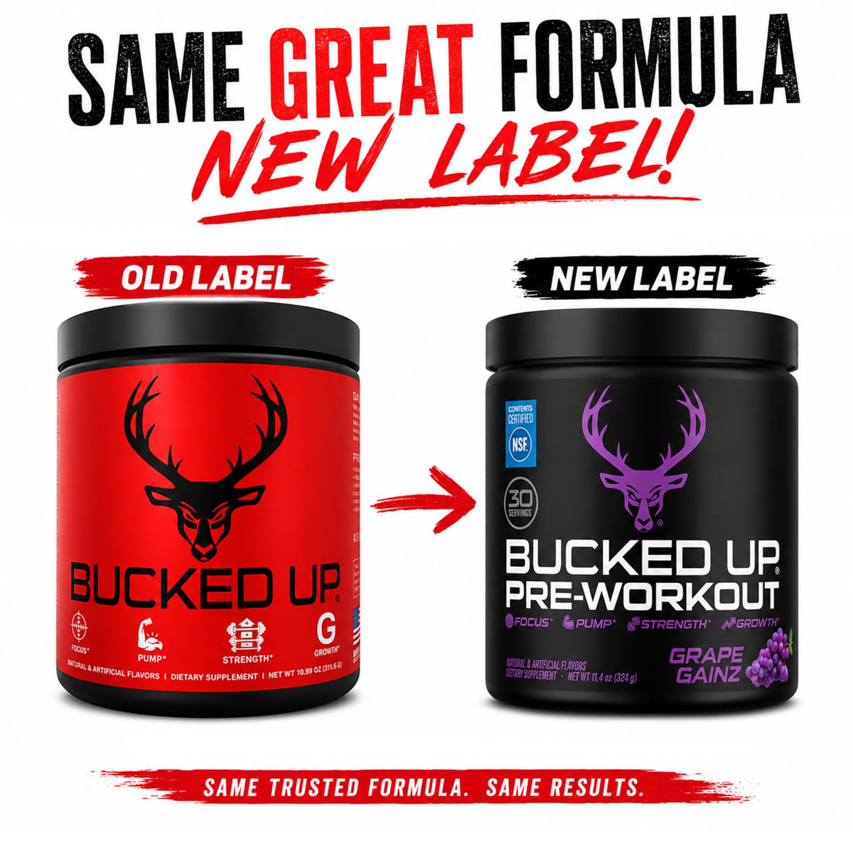 Bucked Up Pre Workout - Best Tasting - 6 Grams Citrulline, 2 Grams Beta Alanine Non Proprietary Blend, Powder (Strawberry Kiwi)