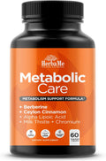 HerbaMe Berberine Supplement with Ceylon Cinnamon, Chromium, Alpha Lipoic Acid, Metabolic Care Supports Metabolism & Cardiovascular Health and Immune System, Helps Maintain Steady Energy Levels