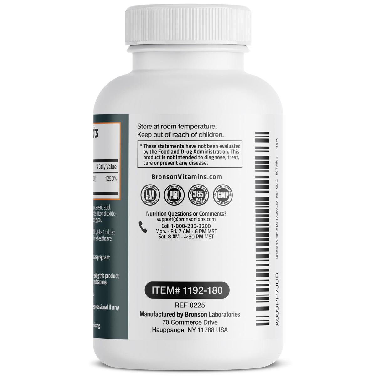 Bronson Vitamin D3 10,000iu (250mcg) Healthy Muscle Function and Immune Support, Non-GMO, 360 Tablets