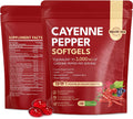 Cayenne Pepper Softgels, 15-in-1 Cayenne Pepper Capsules with Vitamin D3 + K2, L-Citrulline, Beet Root, CoQ10, Capsaicin supplements for Healthy Circulation, Energy, Heart Vessel Support, 240ct