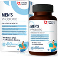 NATURE TARGET Probiotics for Men, 60 Billion CFU, 90 Veggie Tablets | 14 Strains Probiotics & Prebiotics for Men's Digestive & Immune Health, Shelf Stable, Gluten & Soy Free