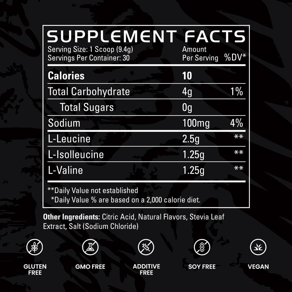 Gains in Bulk BCAA Powder, Amino Acids, Unflavored, 30 Servings