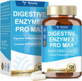 Digestive Enzymes Pro Max 1000mg, 25-in-1 with Apple Cider Vinegar, Probiotics, Prebiotics, Postbiotics, Bromelain, Papain, Lactase, Gentian, Artichoke, Ginger for Digestion, Bloating & Gut, 120 Caps
