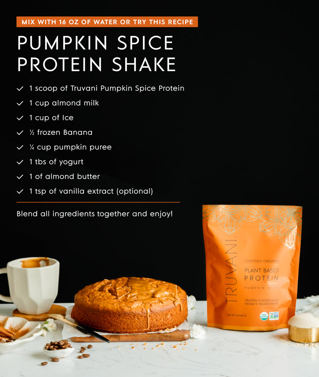 Truvani Organic Plant Based Protein Powder | Vanilla | 1 Serving | Vegan | 20g Pea Protein | Keto | Gluten & Dairy Free | Low Carb | No Added Sugar