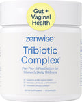 Zenwise Health Tribiotic, Probiotics, Prebiotics for Women - 60 CT | 25 Billion CFU, Prebiotic + Probiotic + Postbiotic, Digestive & Bloating Relief, Vaginal & PH Support