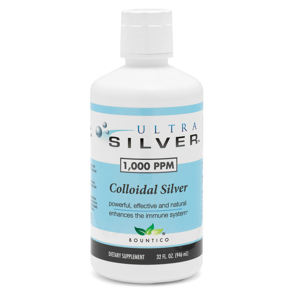 Ultra Silver® Colloidal Silver | 1,000 PPM, 4 Oz (118mL) | Mineral Supplement | True Colloidal Silver - with Dropper