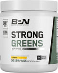 BARE PERFORMANCE NUTRITION, BPN Strong Greens Superfood Powder, Lemon, 30 Servings
