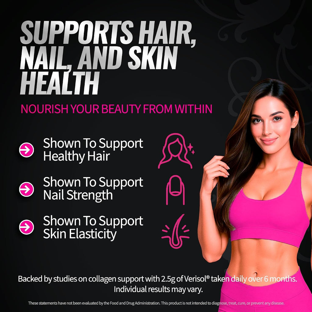 Bold Buns Creatine for Women – Supplement with Collagen & BCAA – Supports Muscle Development, Post-Workout Recovery, Skin Elasticity, Healthy Hair & Nail (2 Pack x 30 Servings, Unflavored)