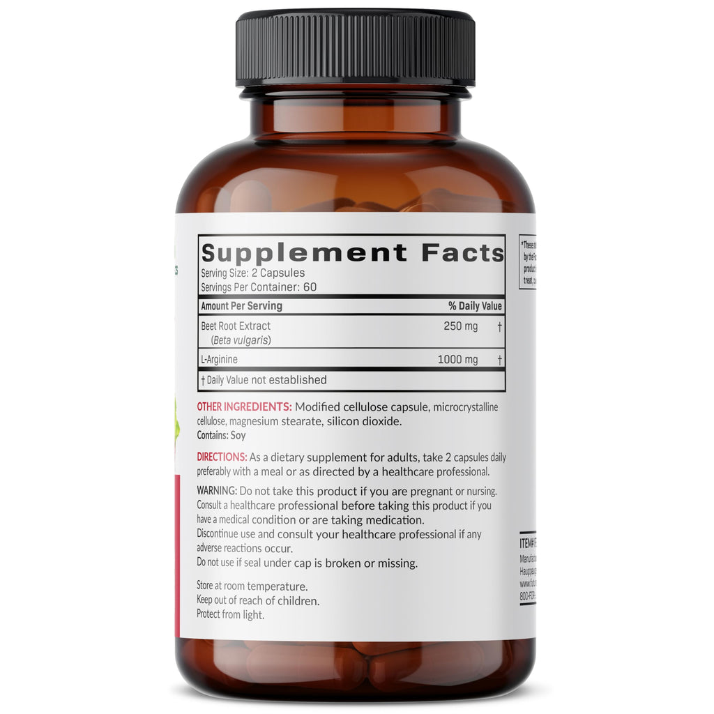 Futurebiotics Beet Root + L-Arginine, Non-GMO, 120 Vegetarian Capsules