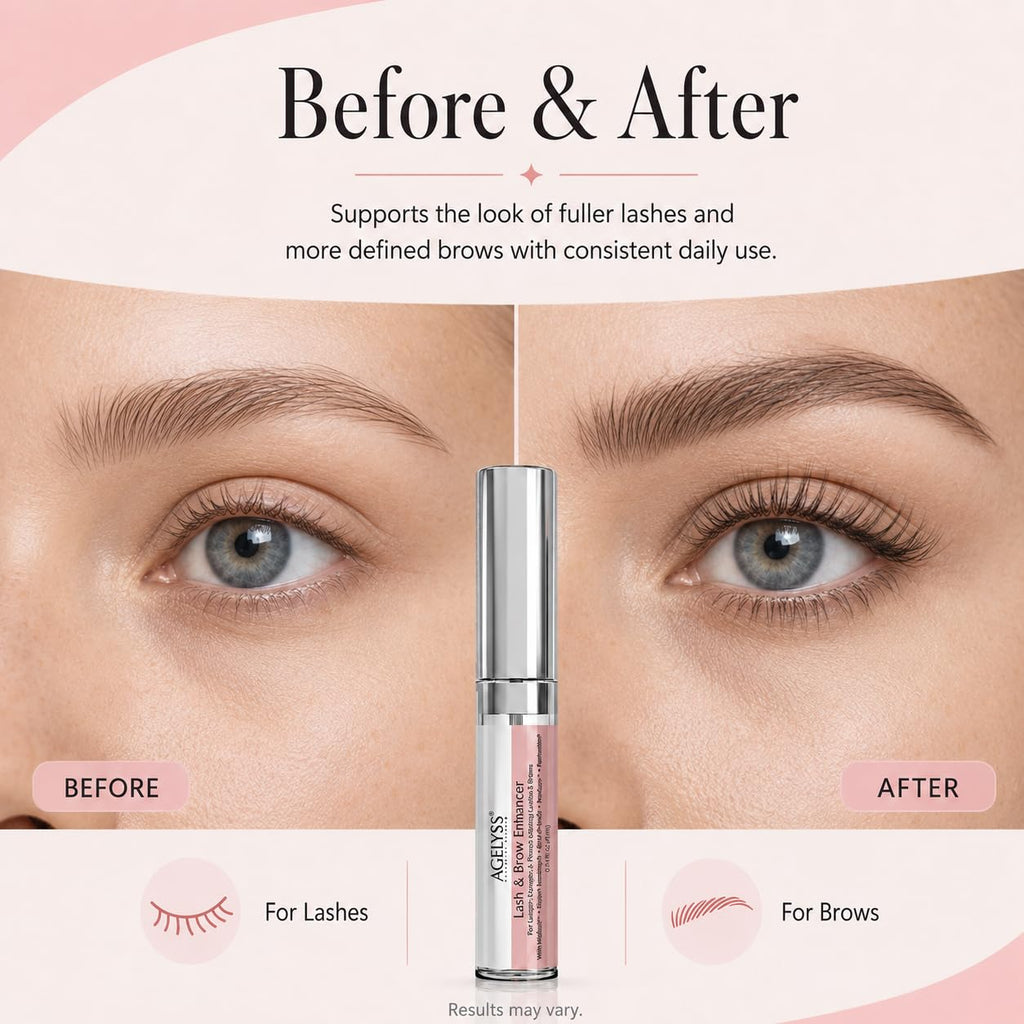 Agelyss Lash & Brow Enhancer - Longer, Stronger & Thicker Lash and Brows - 1 Bottle