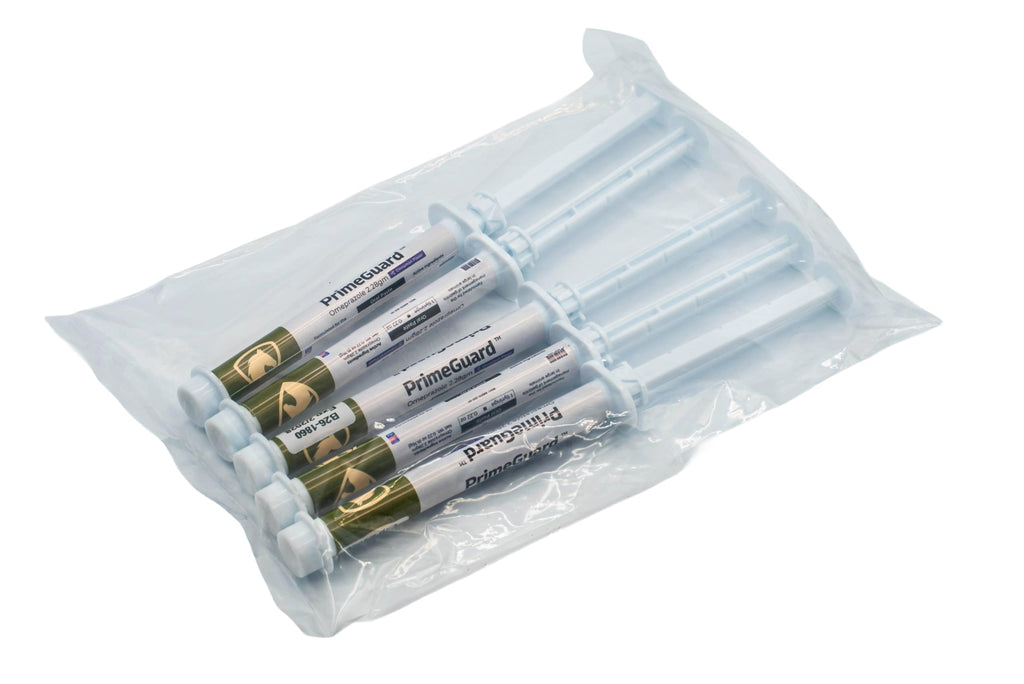PrimeGuard (omeprazole) Oral Paste Syringe (2.28 Gm), Apple Flavor - 5 Pack