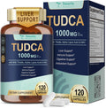 Totaria TUDCA 1000mg Liver Support Supplement with Milk Thistle, NAC, ALA, 80% Silymarin, 15-in-1 Extra Strength Bile Salts, for Liver Cleanse Detox & Repair, Gallbladder, Non-GMO, 120 Capsules