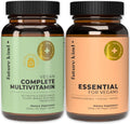 Future Kind Multivitamin Bundle - Vegan Complete Multivitamin and Vegan Essential Multivitamin - Vegan Vitamin B12, Omega 3, and Vitamin D3 - Complete Multivitamin, 42 Vitamins in 1 for Men and Women