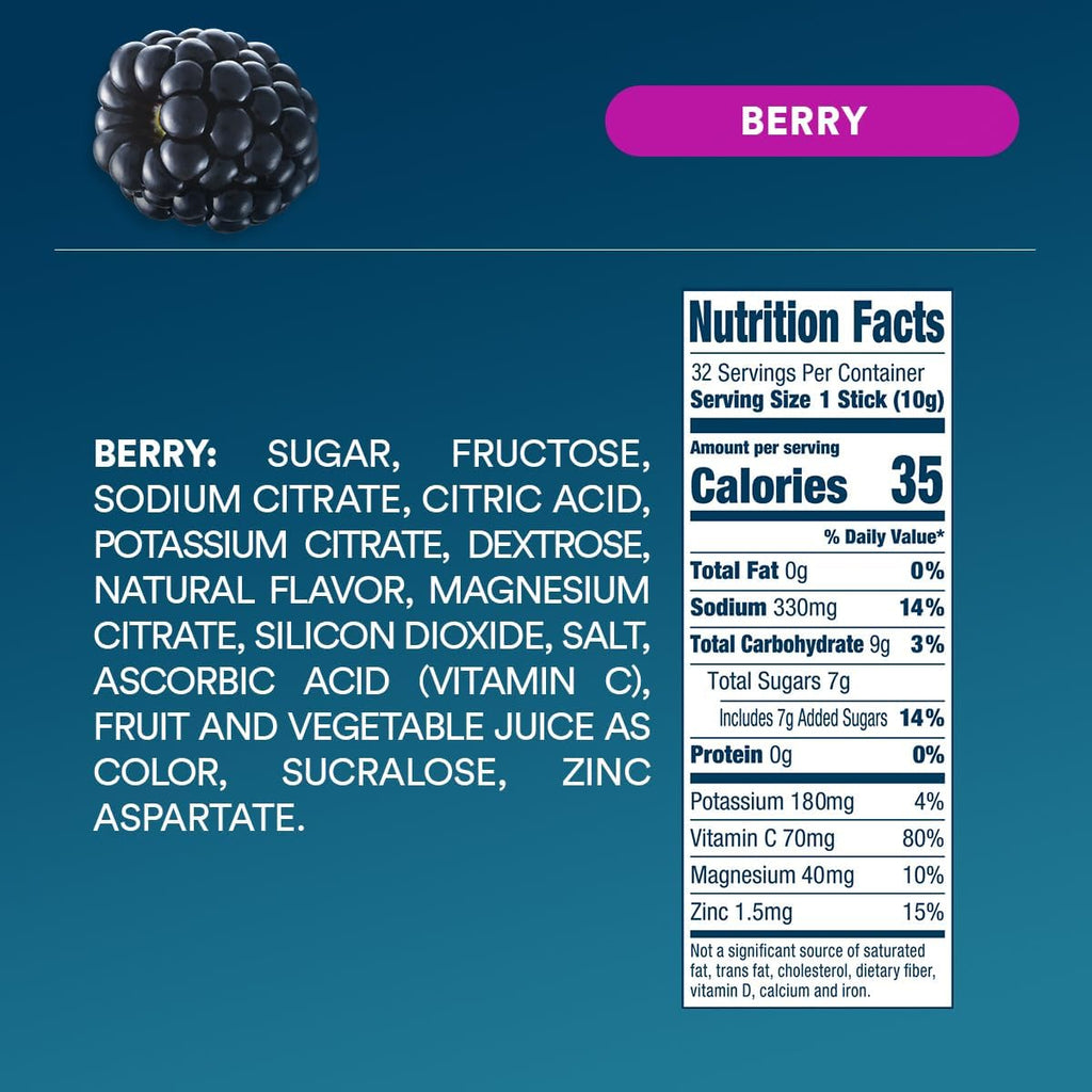 DripDrop Hydration Berry & Orange Bundle, Electrolyte Packets, 64 Count | Berry, Orange; 3X Electrolytes; Potassium, Magnesium, Zinc, Vitamin C; Single Serve; Portable; Daily Use, Workouts, Travel