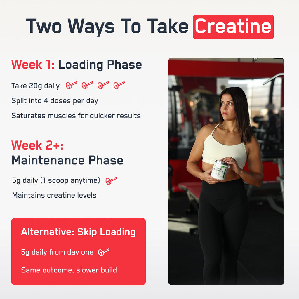SteelFit Creapure Creatine Monohydrate Powder, Unflavored, 100 Servings | German Creatine Powder for Men, Women - Gym Workout Nutritional Supplements for Muscle Gain, Brain Health & Strength Building