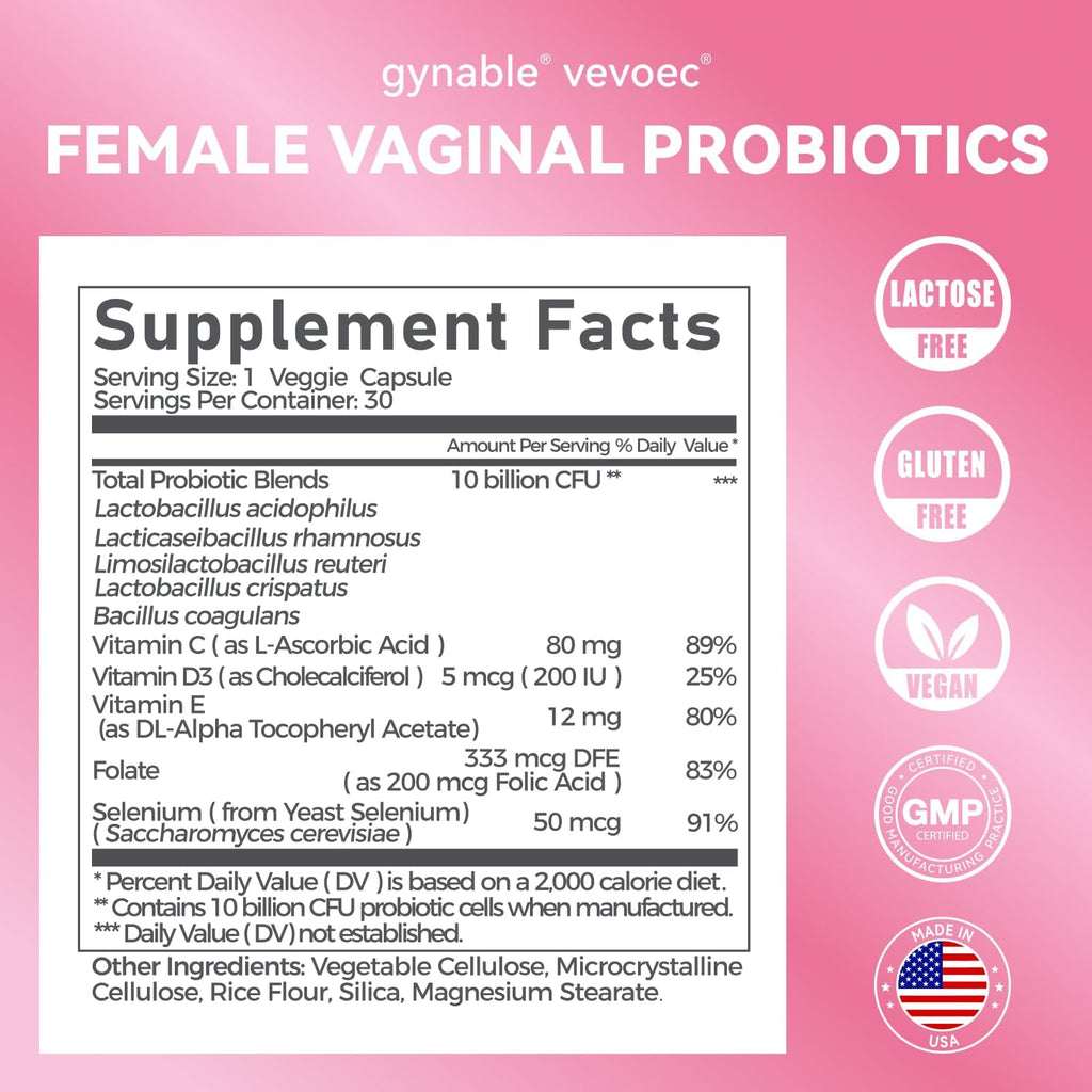Gynable Female Vaginal Probiotic for Women's Health Bundle (Pack of 2) - Vaginal & Urinary Health Support
