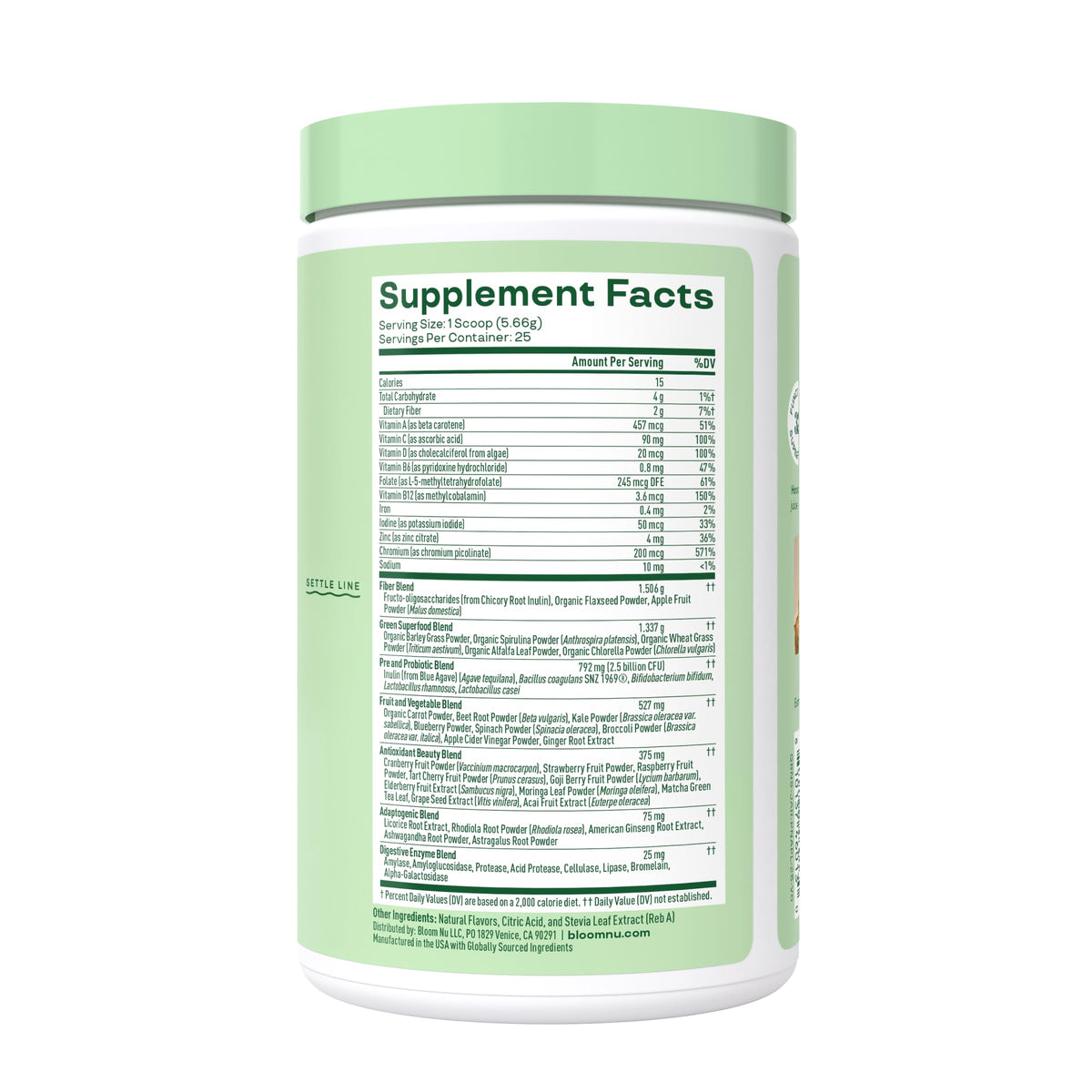 Bloom Nutrition Superfood Greens Powder, Berry, 30 Servings | Digestive Enzymes with Probiotics and Prebiotics, Gut Health, Bloating Relief for Women, Chlorella, Green Juice Mix