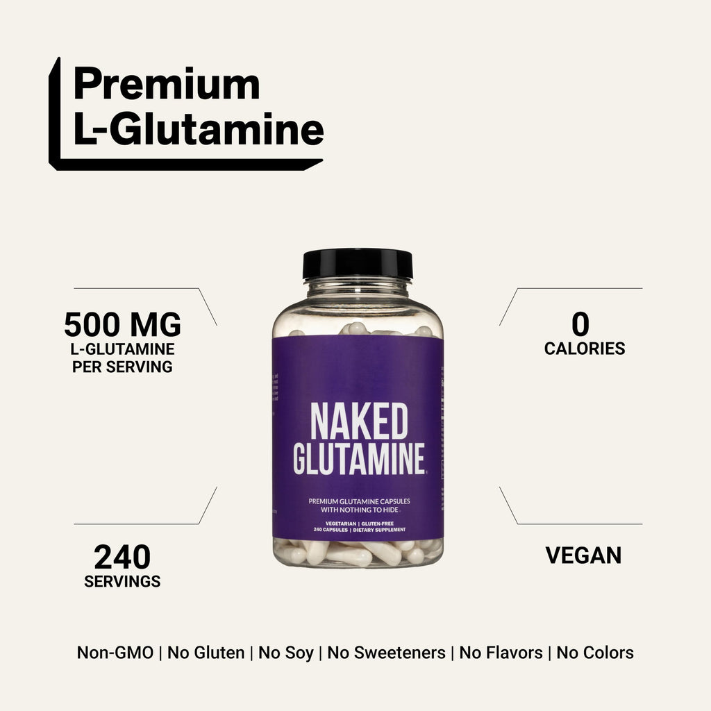 Pure L-Glutamine Made in the USA - 200 Servings - 1,000g, 2.2lb Bulk, Vegan, Non-GMO, Gluten and Soy Free. Minimize Muscle Breakdown & Improve Protein Synthesis. No Additives