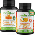 ForestLeaf Immune Support Supplement with Vitamin C + Quercetin for Immunity - Immune Boosters for Adults with Liposomal VIT C, Quercetin & Stinging Nettle - 2 in 1 Immune System Defense Booster