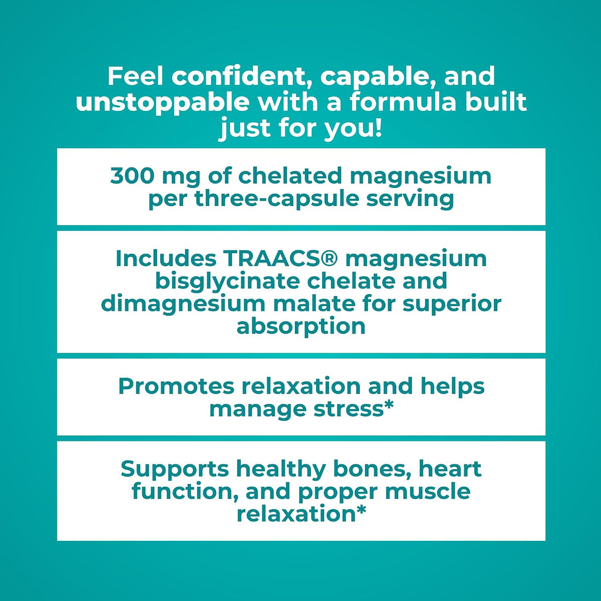 Reignite Wellness by JJ Virgin | Magnesium Body Calm | Chelated Magnesium Supplement for Energy Production, Sense of Calm & Immune Support | Magnesium Bisglycinate Chelate Complex | 120 Capsules