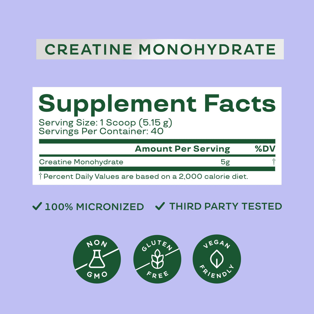 Bloom Nutrition Creatine Monohydrate Powder, Raspberry Lemon, 40 Servings | 5g Micronized Creatine, Supports Muscle Recovery, Strength, Endurance, Pre or Post Workout, Gluten Free, Non GMO