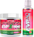 Evogen EVP Xtreme NO + EVP AQ Bundle – Pre Workout Powder & Liquid Glycerol Volumizer for Men & Women | Extreme Pump, Energy, Hydration & Vascularity | Sour Watermelon