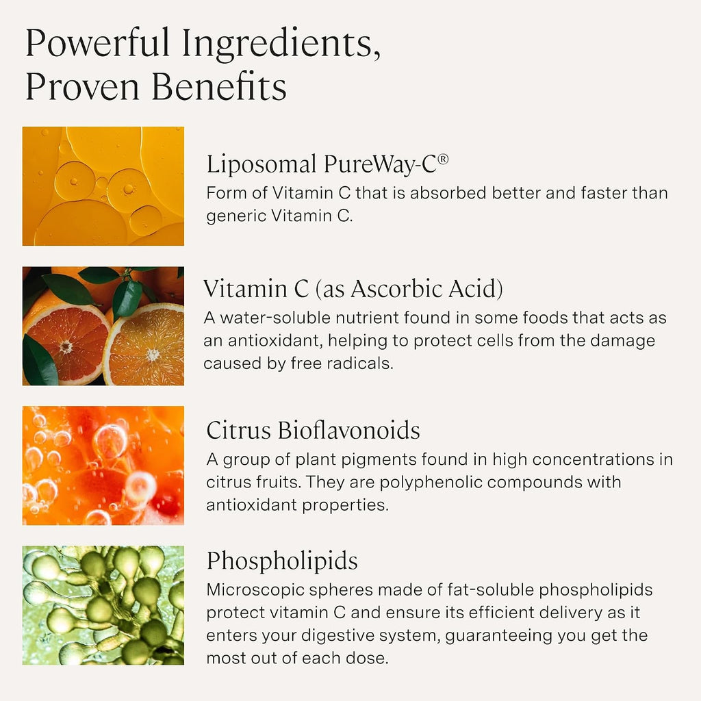 Stonehenge Health Dynamic Liposomal Vitamin C + Dynamic Immunity Bundle Supplements to Support Immune System, Collagen Synthesis, and Brain Health