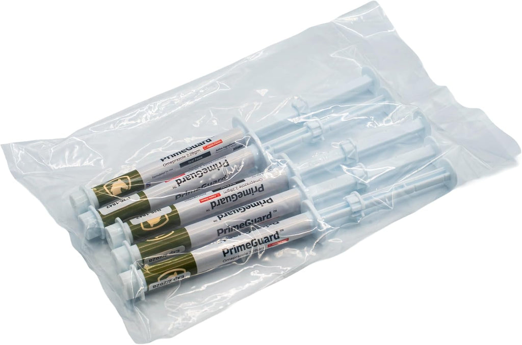 PrimeGuard (omeprazole) Oral Paste Syringe (2.28 Gm), Apple Flavor - 5 Pack