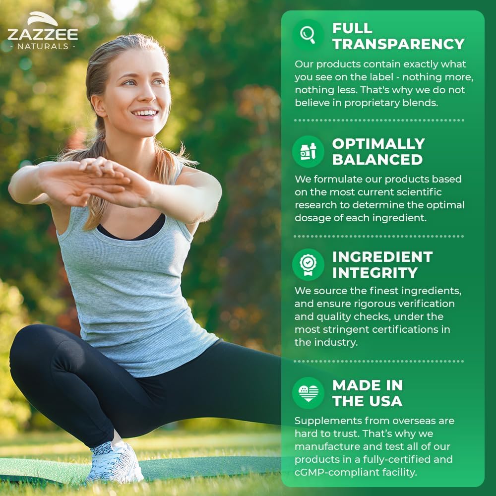 Zazzee Extra Strength Saw Palmetto 20:1 Extract, 40% Fatty Acids, 120 Vegan Capsules, 4 Month Supply, Serenoa Repens, Daily Wellness & Men’s Health Support, Herbal Supplement, Non-GMO, Made in the USA