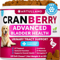 Dog UT Treats - Cranberry Chews for Dogs - Urinary Tract & Bladder Support Supplement with Natural Cranberry Extract - Tasty 120 Soft Bites for Daily Wellness with Fish Oil, Pumpkin, D-Mannose