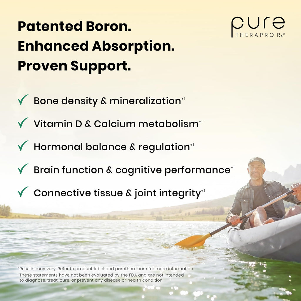 Bio Boron, 10mg/Capsule, Bororganic Glycine Boron Supplements for Men & Women, Vegan Mineral Supplements for Bones, Cardiovascular Function & Immunity Support, 90 Vegetarian Capsules