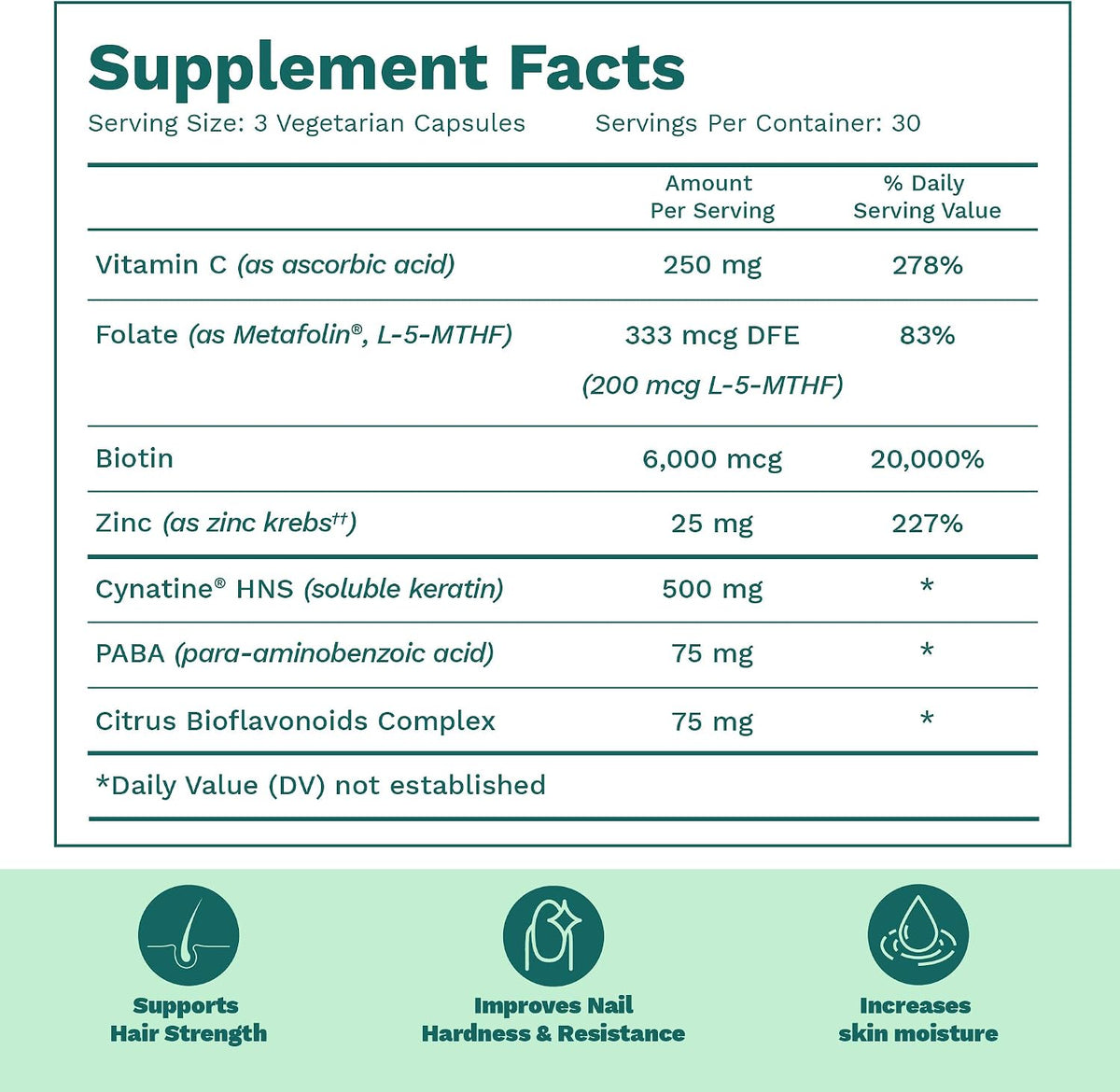 Bari Life Hair, Skin & Nails Supplement and Vitamin-Multi Probiotic 30
