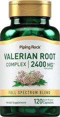 Piping Rock Valerian Root Capsules | 120 Count | Herbal Extract Complex | Non-GMO & Gluten Free Supplement