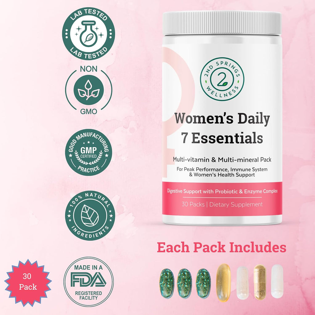 Women's Daily 7 Essentials, Adaptogen Complex & Sleep Well Bundle